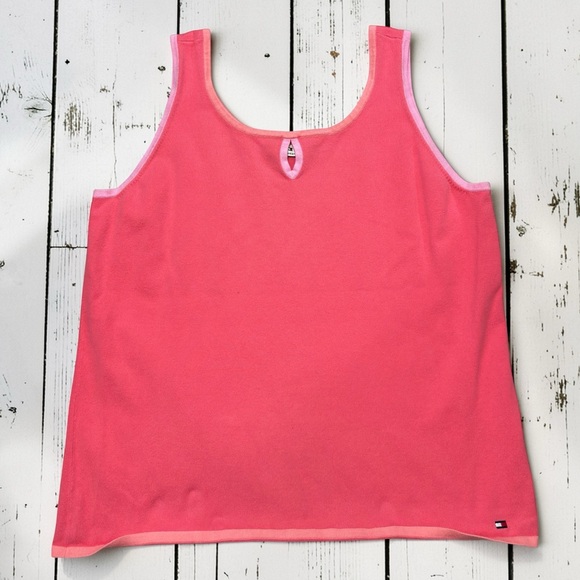 Tommy Hilfiger Tops - Tommy Hilfiger Coral Tank Top Keyhole Cutout Sleeveless Women’s